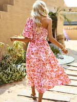 Maxi Jurk met Bloemenprint en Off-Shoulder - Maxi Dresses - Jurkjes.co