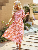 Maxi Jurk met Bloemenprint en Off-Shoulder - Maxi Dresses - Jurkjes.co