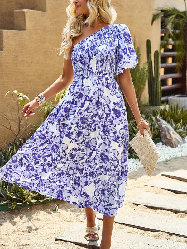 Maxi Jurk met Bloemenprint en Off-Shoulder - Maxi Dresses - Jurkjes.co
