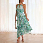 Maxi Jurk met Bloemenprint en Plooien - Dresses - Jurkjes.co