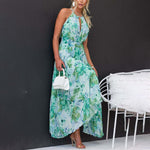 Maxi Jurk met Bloemenprint en Plooien - Dresses - Jurkjes.co