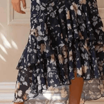 Maxi Jurk met Bloemenprint en Ruches - Dresses - Jurkjes.co
