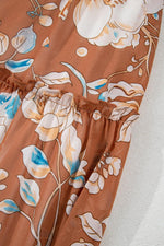 Maxi Jurk met Bloemenprint en Shirred Taille - Maxi Dresses - Jurkjes.co