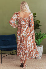 Maxi Jurk met Bloemenprint en Shirred Taille - Maxi Dresses - Jurkjes.co