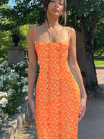 Maxi Jurk met Bloemenprint en Slim Fit - Maxi Dresses - Jurkjes.co