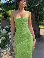 Maxi Jurk met Bloemenprint en Slim Fit - Maxi Dresses - Jurkjes.co