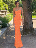 Maxi Jurk met Bloemenprint en Slim Fit - Maxi Dresses - Jurkjes.co