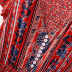 Maxi Jurk met Bloemenprint en Smock Taille - Dresses - Jurkjes.co