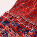 Maxi Jurk met Bloemenprint en Smock Taille - Dresses - Jurkjes.co