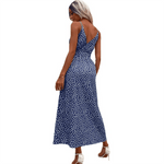 Maxi-jurk met Bloemenprint en V-hals - Dresses - Jurkjes.co