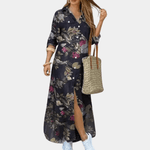 Maxi Jurk met Bloemenprint en Zakken - Women Summer Dress - Jurkjes.co