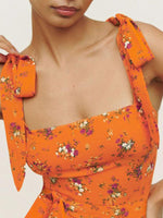 Maxi Jurk met Bloemenprint en Zijsplit - Maxi Dresses - Jurkjes.co