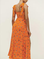 Maxi Jurk met Bloemenprint en Zijsplit - Maxi Dresses - Jurkjes.co