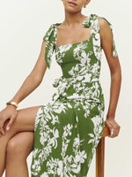 Maxi Jurk met Bloemenprint en Zijsplit - Maxi Dresses - Jurkjes.co