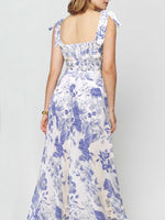 Maxi Jurk met Bloemenprint en Zijsplit - Maxi Dresses - Jurkjes.co