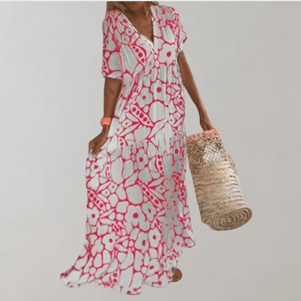 Maxi Jurk met Bloemenprint - Women Summer Dress - Jurkjes.co