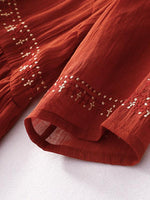 Maxi Jurk met Borduurdetails - Maxi Dresses - Jurkjes.co