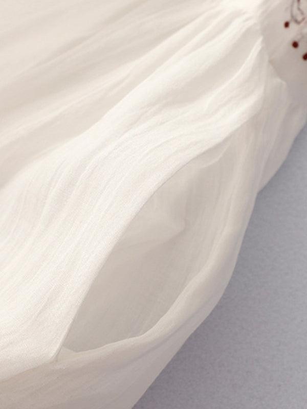 Maxi Jurk met Borduurdetails - Maxi Dresses - Jurkjes.co