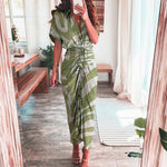 Maxi Jurk met Camouflageprint en Knoopsluiting - Dresses - Jurkjes.co