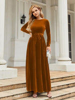 Maxi Jurk met Ceintuur en Luxe Look - Maxi Dresses - Jurkjes.co