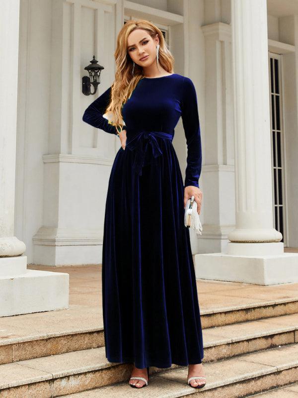 Maxi Jurk met Ceintuur en Luxe Look - Maxi Dresses - Jurkjes.co