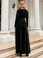 Maxi Jurk met Ceintuur en Luxe Look - Maxi Dresses - Jurkjes.co