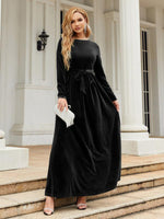 Maxi Jurk met Ceintuur en Luxe Look - Maxi Dresses - Jurkjes.co