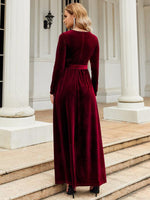 Maxi Jurk met Ceintuur en Luxe Look - Maxi Dresses - Jurkjes.co