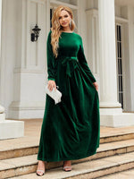Maxi Jurk met Ceintuur en Luxe Look - Maxi Dresses - Jurkjes.co