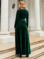 Maxi Jurk met Ceintuur en Luxe Look - Maxi Dresses - Jurkjes.co