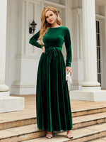 Maxi Jurk met Ceintuur en Luxe Look - Maxi Dresses - Jurkjes.co