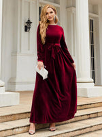 Maxi Jurk met Ceintuur en Luxe Look - Maxi Dresses - Jurkjes.co