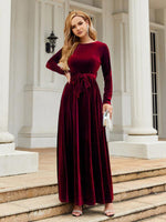 Maxi Jurk met Ceintuur en Luxe Look - Maxi Dresses - Jurkjes.co