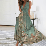 Maxi Jurk met Delicaat Bloemenpatroon - Dresses - Jurkjes.co