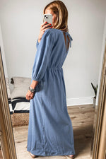 Maxi Jurk met Diepe V-hals - Maxi Dresses - Jurkjes.co