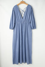 Maxi Jurk met Diepe V-hals - Maxi Dresses - Jurkjes.co
