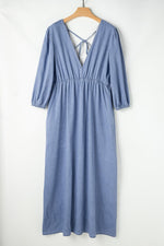 Maxi Jurk met Diepe V-hals - Maxi Dresses - Jurkjes.co