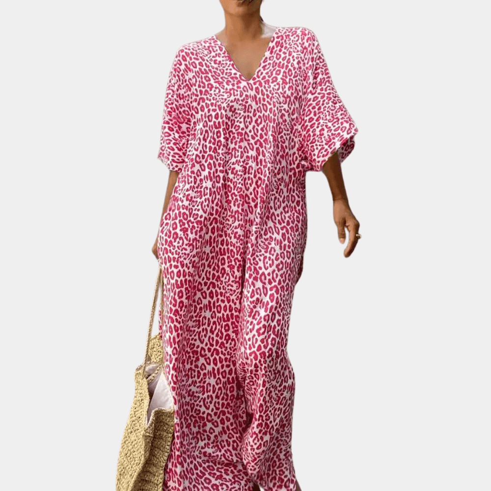 Maxi-jurk met Dierenprint - Dresses - Jurkjes.co