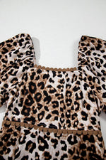 Maxi Jurk met Dierenprint en Knoopdetail - Maxi Dresses - Jurkjes.co