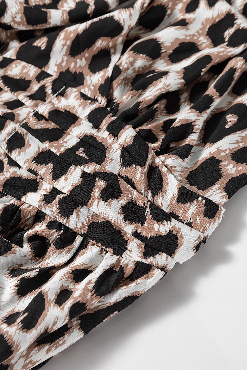 Maxi Jurk met Dierenprint en V-hals - Maxi Dresses - Jurkjes.co