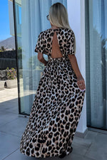 Maxi Jurk met Dierenprint en V-hals - Maxi Dresses - Jurkjes.co