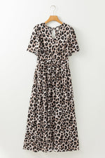 Maxi Jurk met Dierenprint en V-hals - Maxi Dresses - Jurkjes.co