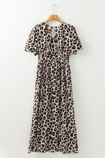 Maxi Jurk met Dierenprint en V-hals - Maxi Dresses - Jurkjes.co