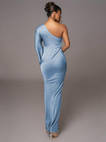 Maxi Jurk met Een-Schouder Ontwerp - Maxi Dresses - Jurkjes.co