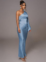 Maxi Jurk met Een-Schouder Ontwerp - Maxi Dresses - Jurkjes.co