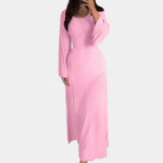 Maxi Jurk met Effen Ontwerp - CB - Dresses - Jurkjes.co