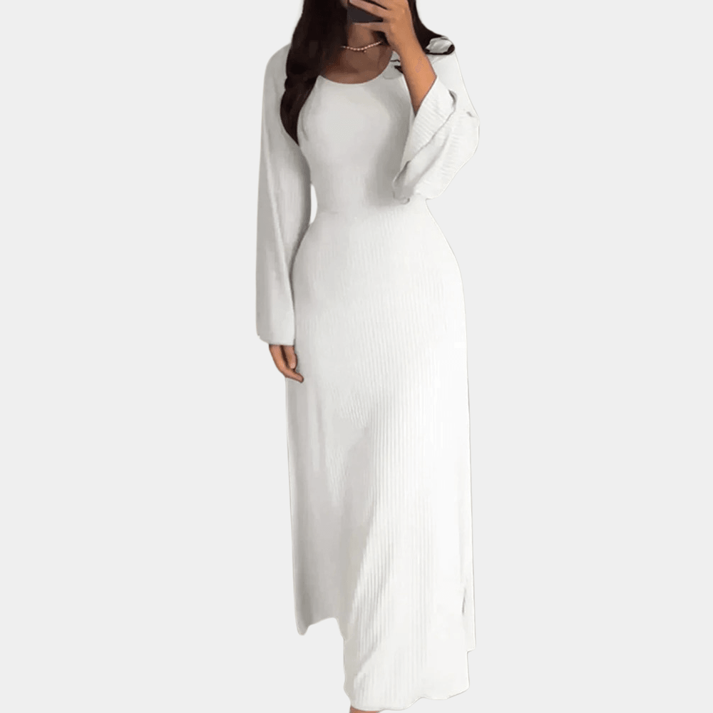 Maxi Jurk met Effen Ontwerp - CB - Dresses - Jurkjes.co