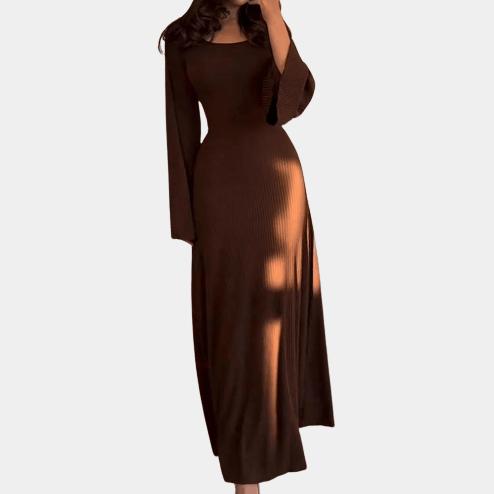 Maxi Jurk met Effen Ontwerp - CB - Dresses - Jurkjes.co