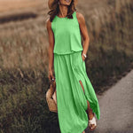 Maxi Jurk met Effen Ontwerp - Dresses - Jurkjes.co