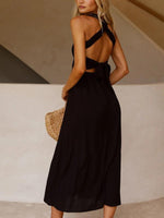 Maxi Jurk met Elastische Bovenkant en Zakken - Maxi Dresses - Jurkjes.co